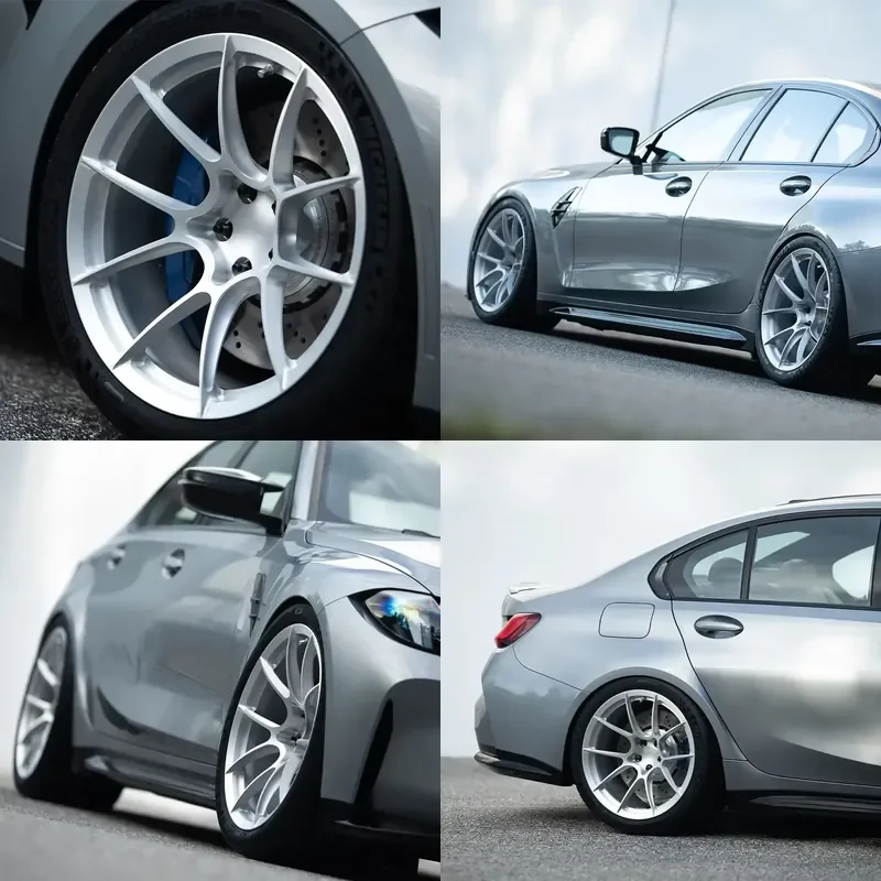 

i Racing Car Wheels 18inch 5x114.3 5x112 Wheels 19 Inch BRUSHED CLEAR Aluminum Wheels 20inch Alloy Rims for G80 M3 Rims