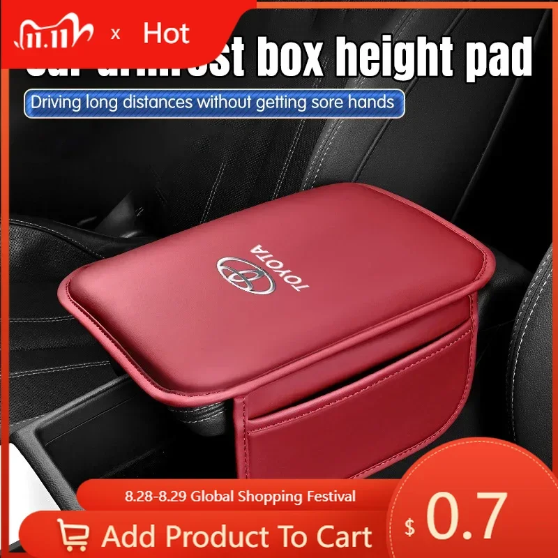 

Fot Toyota 2026, новый автомобильный подлокотник, кожаный коврик для подлокотника, автомобильный коврик для Toyota GR Sport Gazoo Racing Yaris 86 Corolla Hilux Sup