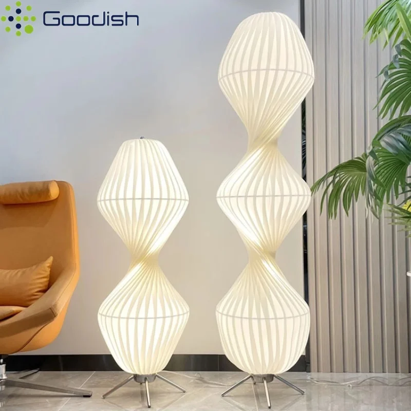 

Japanese Minimalist Floor Lamps Modern Standing Lights Art Home Decoration Lighting Fixture for Bedroom Living Room Lobby Hall