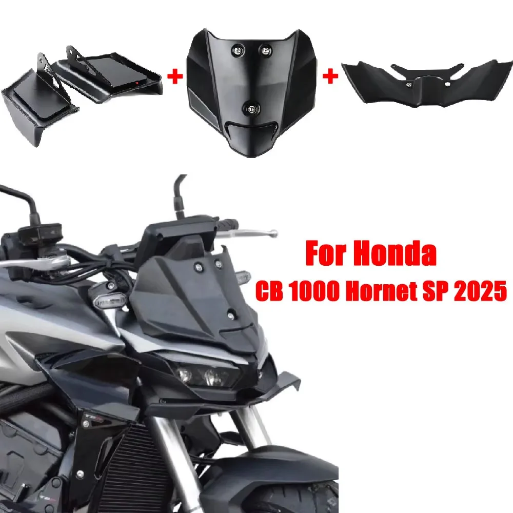 

Motorcycle accessories for Honda CB 1000 Hornet SP 2025, including windshields, front wing spoilers, and side wing spoilers