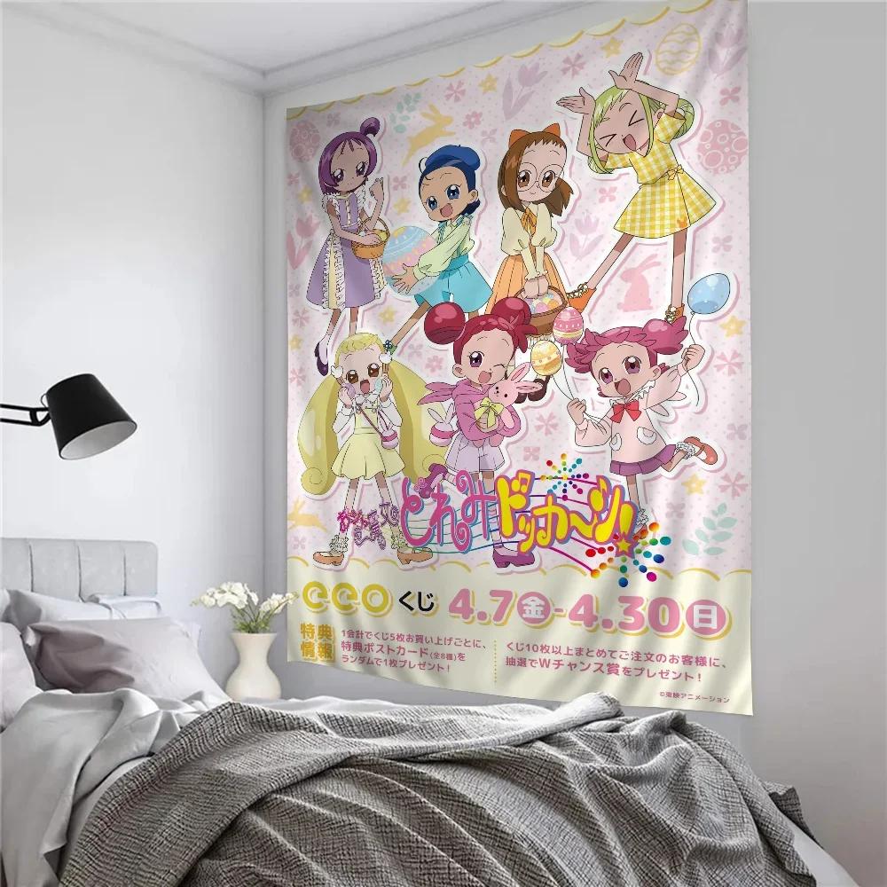 Anime Magical DoReMi Tapestry Anime Tapestry Hanging Tarot Hippie Wall Rugs Dorm Wall Hanging Sheets