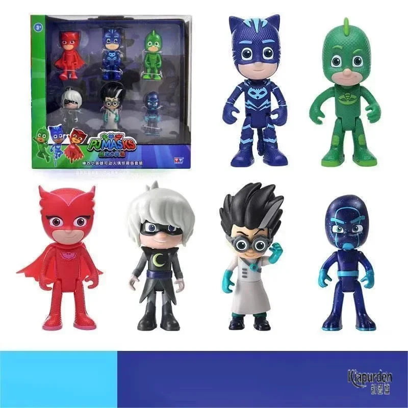 Pj Mask Figurines Connor Catboy Greg Gekko Classic Movie Cartoon Character Anime Figures with Box Children Briyhday Gifts