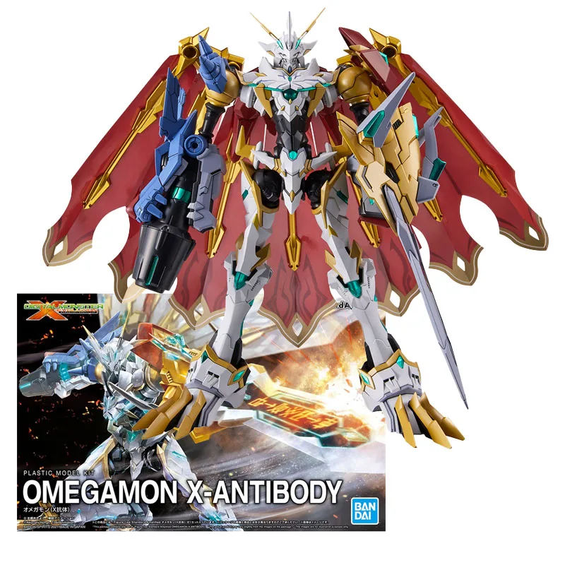 Bandai Genuine Figure Digimon Adventure Figure-rise Standard Amplified Omegamon X-Antibody Collection Model Action Figure Toys