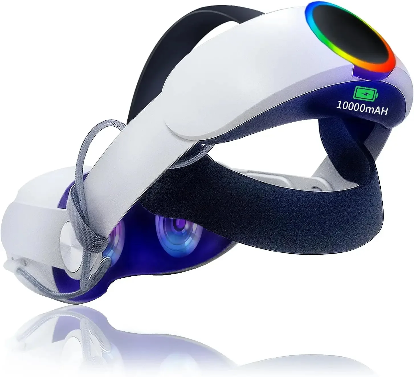 

Head Strap with 10000mAh Battery for Oculus Quest 2 RGB Elite Strap for Mate Quest 3/3SFast Charging Elite Adjustable Head Strap