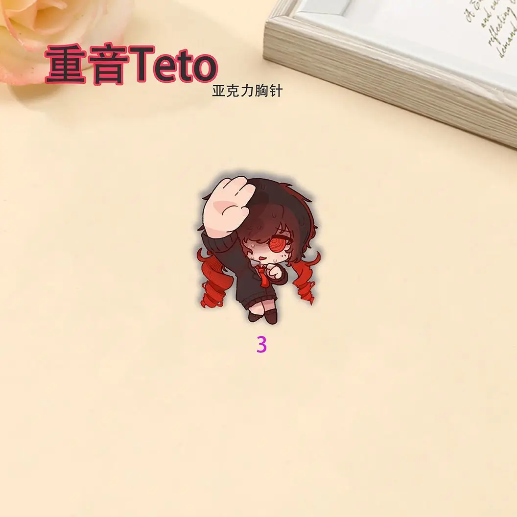 7 個新カサネテトバッジアニメかわいいブローチラペルピン DIY バックパック帽子服アクセサリーグッズクリスマスギフト