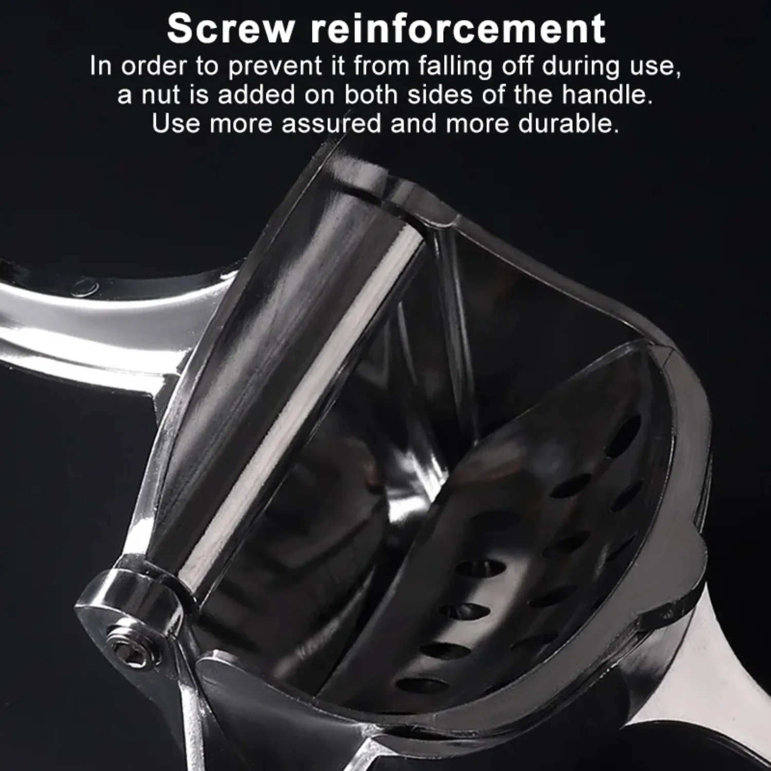 편리한 다기능 실버 알루미늄 합금 수동 주방 도구 - 1Pcs 휴대용 주스 압착기