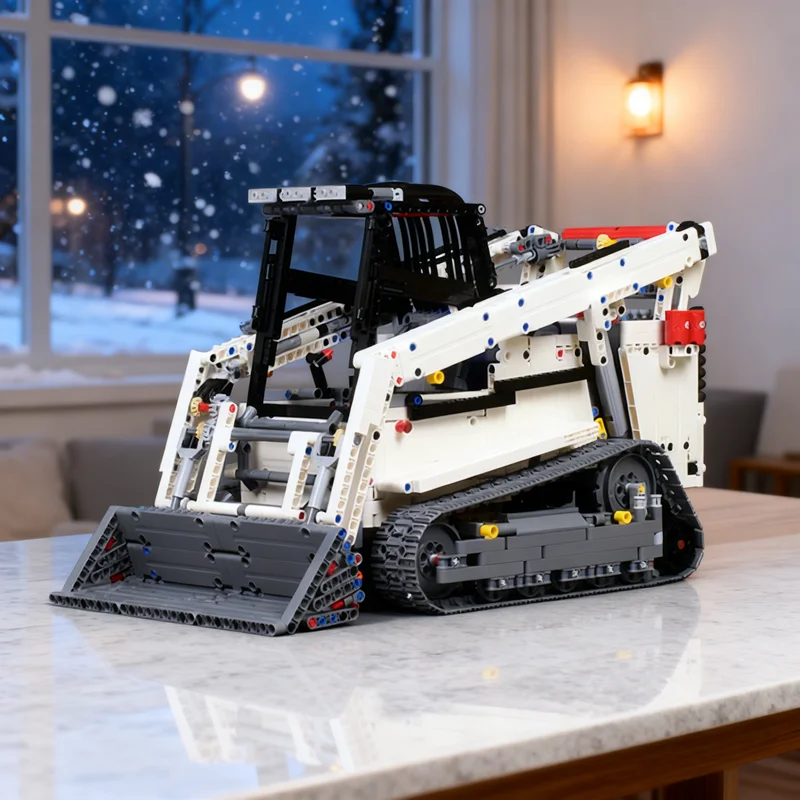 2592pcs MOC Skid Steer Loader Technical Vehicle Engineering Model Building Blocks Construction Kit Assembly DIY Project Toy Gift