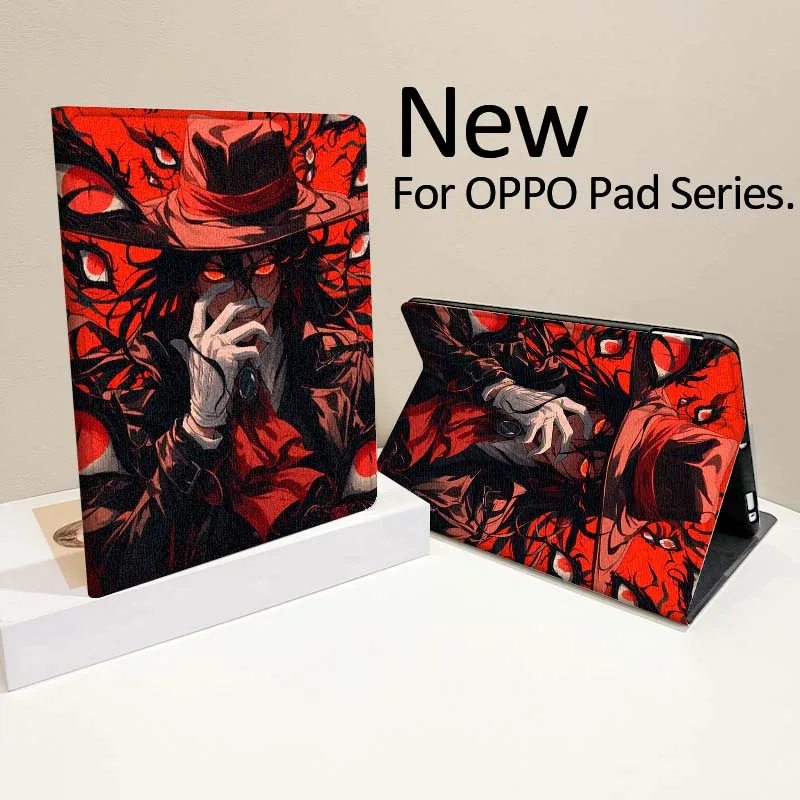 حافظة كمبيوتر لوحي رائعة من Dark Anime Hellsing لهاتف OPPO Pad 2 3 4 11 SE X Air 2 Neo Pro 12.1 10.36 11 11.4 13.2 بوصة