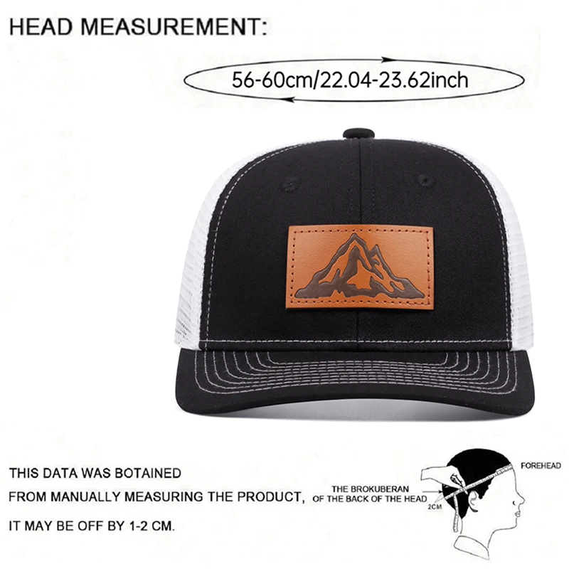 2025 قبعة شبكية جديدة عصرية وبسيطة ريتشاردسون ليبل ماونتن مطبوعة حافة مسطحة قبعة بيسبول الترفيه في الهواء الطلق ظلة قبعة #6