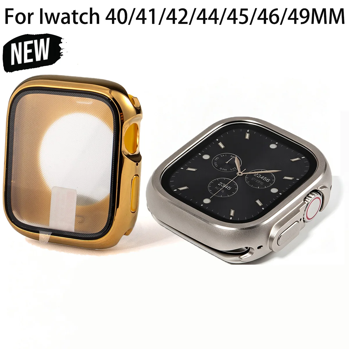 Metal Waterproof Case for Apple Watch Ultra 3 2 49mm Series 11 10 46mm 42mm 9 8 7 45mm 41mm 44mm 40mm Zinc Alloy Protector Cover