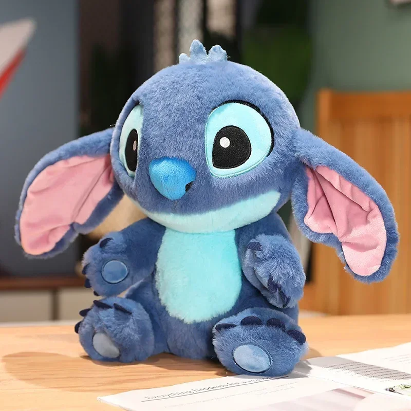 Disney Cartoon Angel and Stitch Pluszowe zabawki Śliczny wypchany film Stitch Doll Miękka poduszka z kreskówki Sofa Prezenty świąteczne Dziewczyna Wysoka jakość