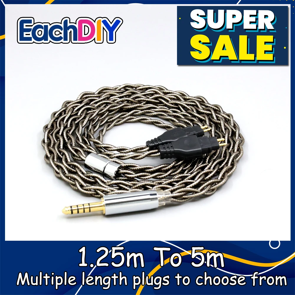 

99% Pure Silver Palladium + Graphene Gold Earphone Cable For Sennheiser HD580 HD600 HD650 HDxxx HD660S HD58x HD6xx LN008191