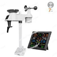 0310-019T Large Screen WiFi Wireless Weather Station Forecast Wind Speed Rainfall Temperature Humidity UV