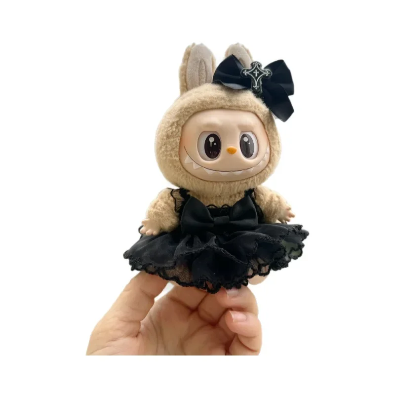 For Labubu Clothes Costume accessories for mini plush dolls for Korean Kpop 15-17cm Labubu idol little devil band skirt gift