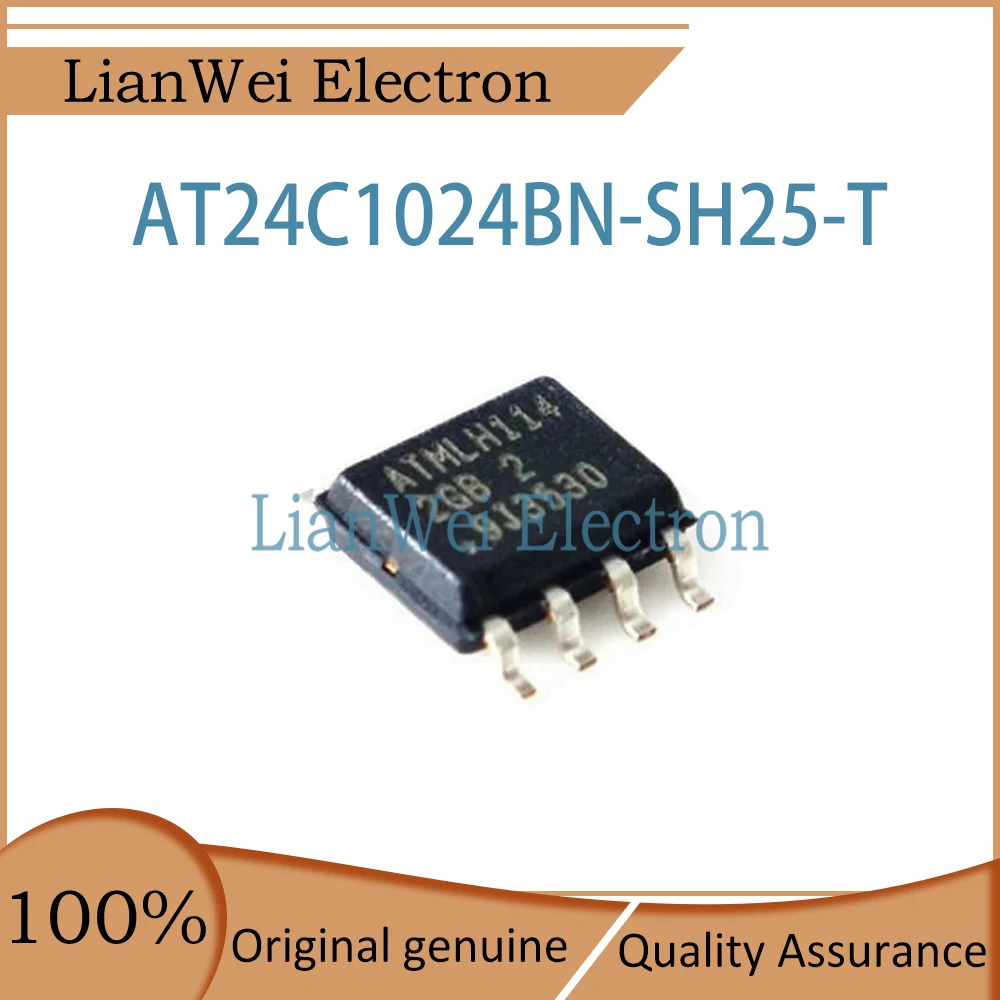 (10 Piece)100% New AT24C1024 AT24C1024BN-SH25-T AT24C1024BN-SH25 AT24C1024BN 2GB 2GB1 2GB2 IC Chip SOP-8