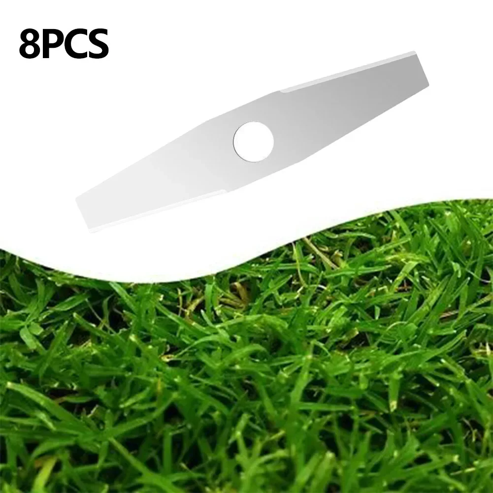 8pcs Metal Grass String Trimmer Blades Saw Blade Lawn Mower Blades Cutting Machine Blade Saw Blade Fittings Prune Garden Tool