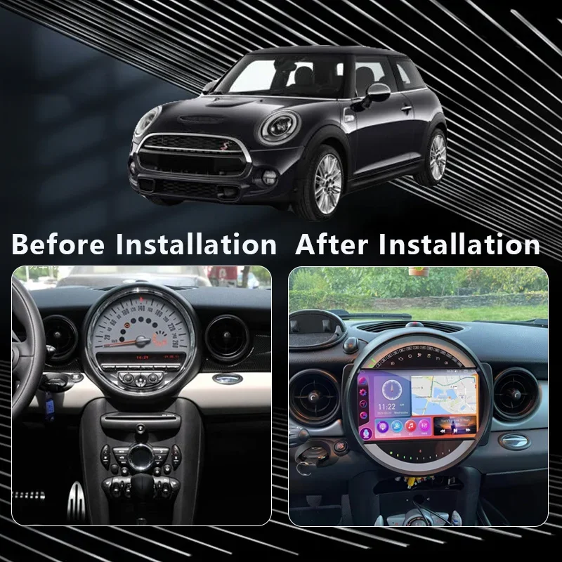 QSZN For BMW MINI COOPER R56 R60 2007 - 2014 2K QLED Android 13 Car Radio Multimedia Video Player GPS AI Voice CarPlay Head Unit