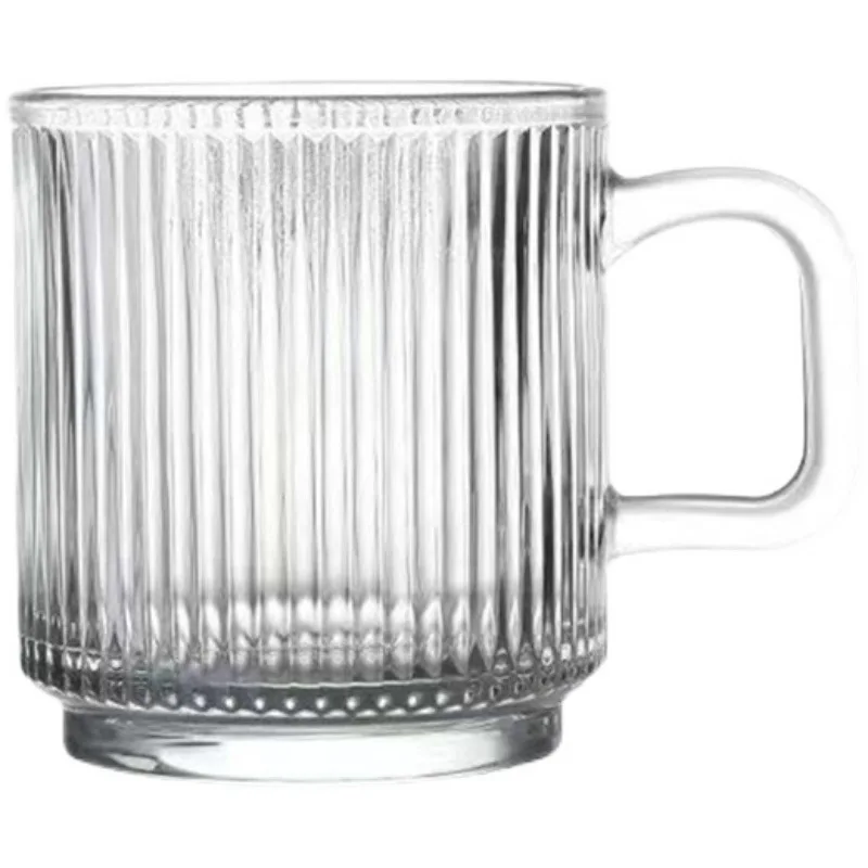 Japanese-style Glass With Handle Water Cup Mug Household Milk Coffee Cup Afternoon Tea Cup