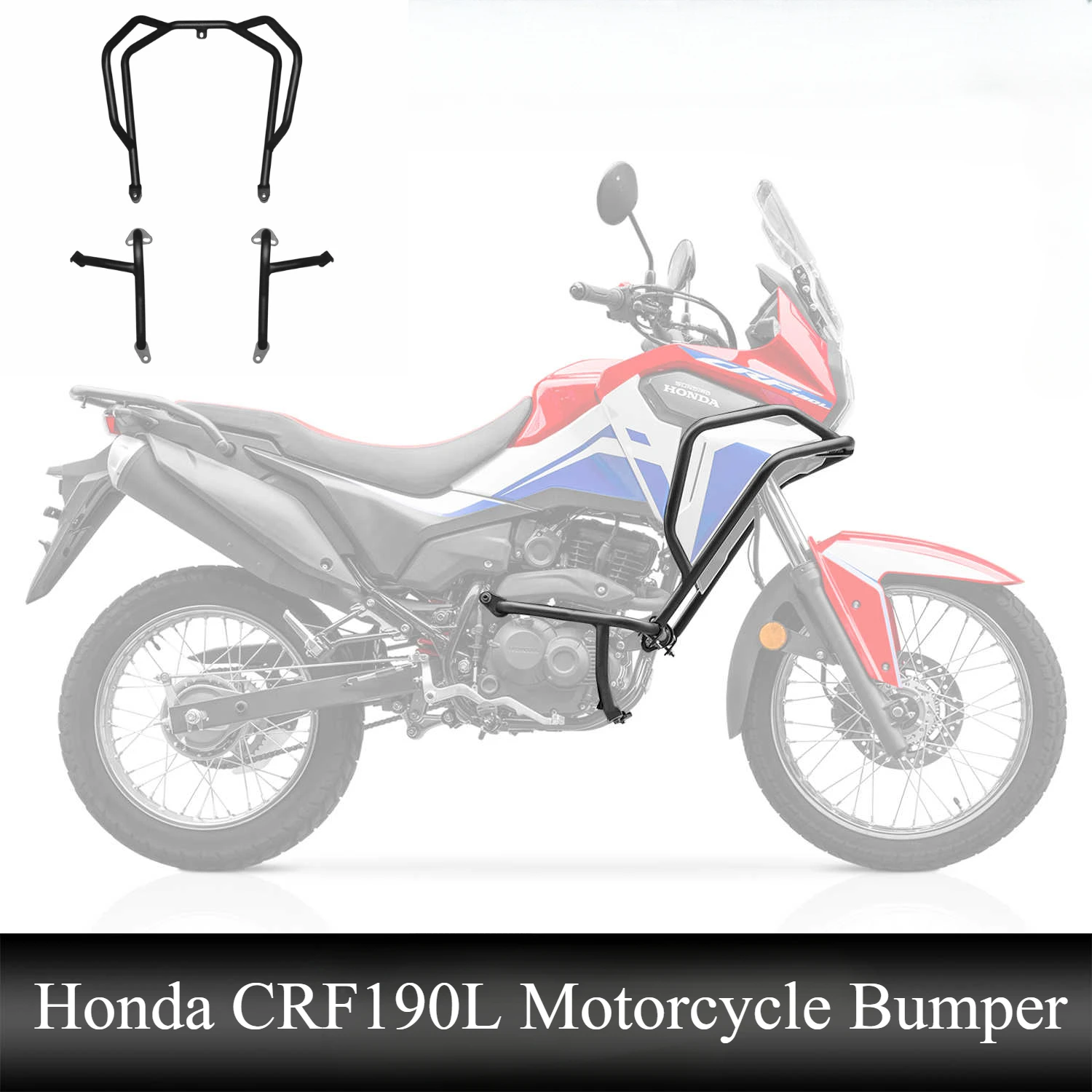 For Honda CRF190L Motorcycle Bumper High Carbon Steel Bumper Surrounding Body Protection Frame Anti Drop Bar