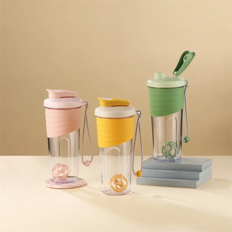 Dustproof Shaking Cup Portable and Portable Fitness Sports Shaking Cup Home Creative Plastic Sealed and Leak-proof Water Bottles
