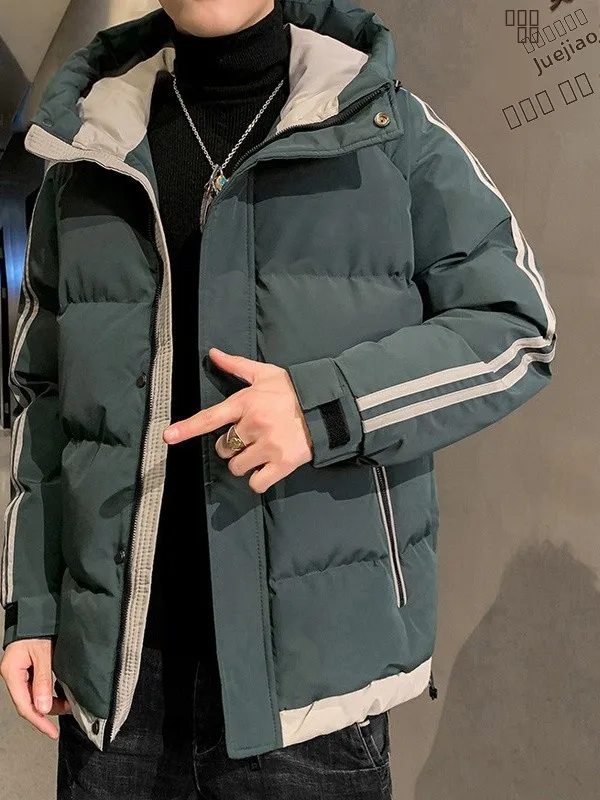 Men's Winter Thiened down Jaet Hooded Workwear Cotton Coat ort Sle Mexican Rice Man New Arrival Faionable Brand