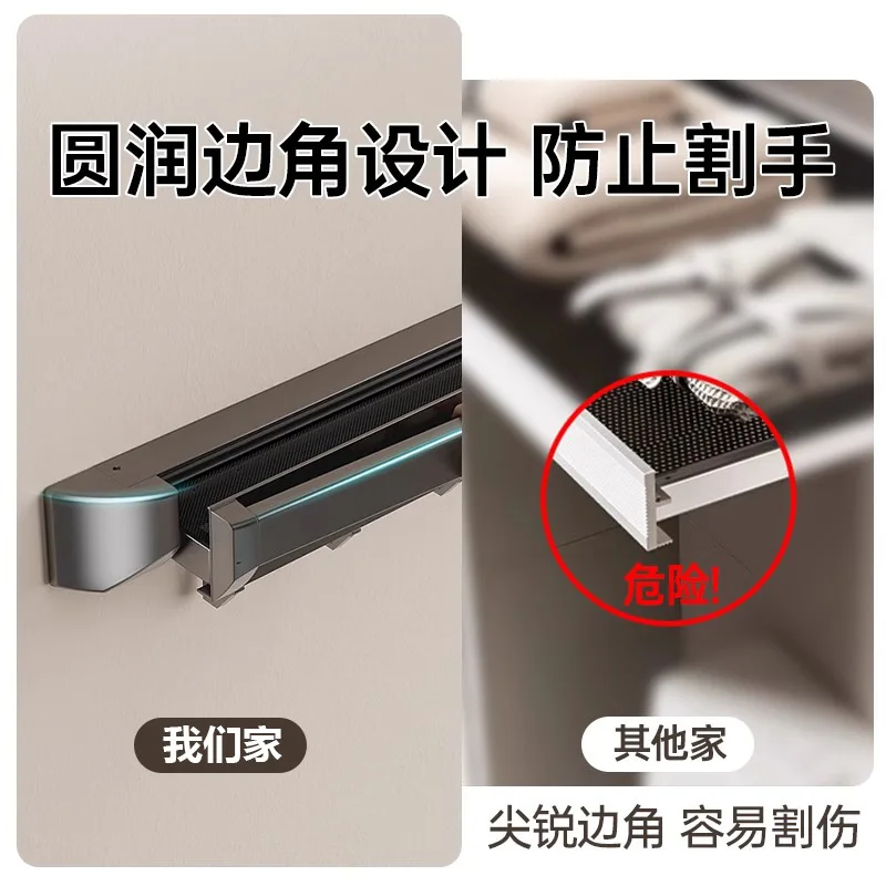 Invisible Folding Telescopic Bathroom Shelf Wall-Mounted Towel Rack No Drilling Required Perfect Storage Solution for Your Bathr