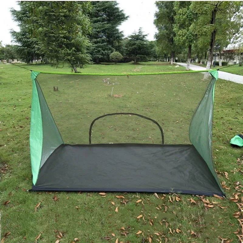 Ultraleichtes Anti-Mücken-Sommer-Mesh-Zelt für 1–2 Personen, tragbares stangenloses Outdoor-Campingzelt, inneres Netz-Strandzelt, 210 x 120 x 130 cm