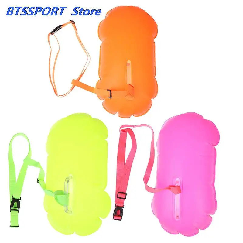 1PC PVC Swimming Buoy Safety Air Dry Tow Bag Float Inflatable Signal Drift