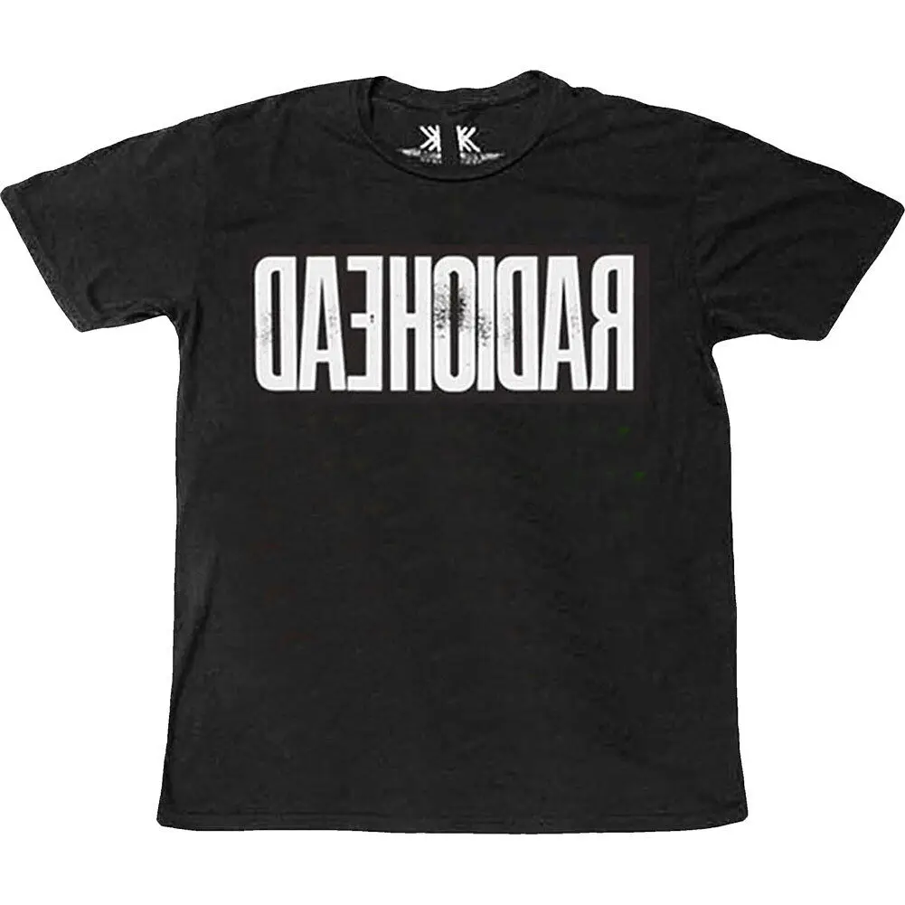 Men's Radiohead Daehoidar 100 Organic Cotton Slim Fit T shirt XX Large Black