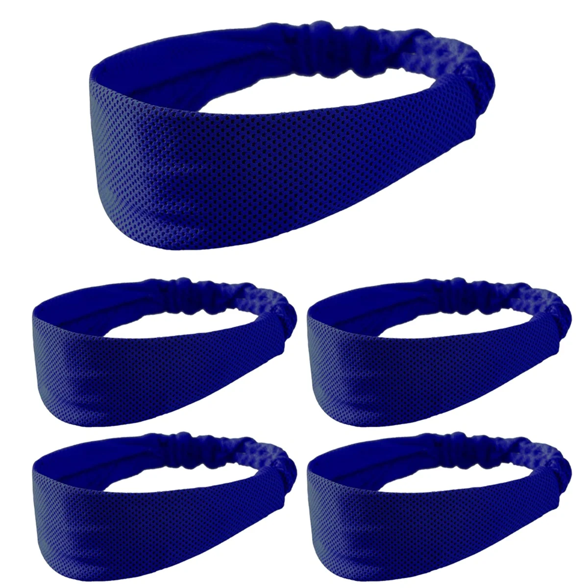 Blue Headband Sweat-Absorbent and Breathable Spring and Summer Running Badminton Headband Antiperspirant