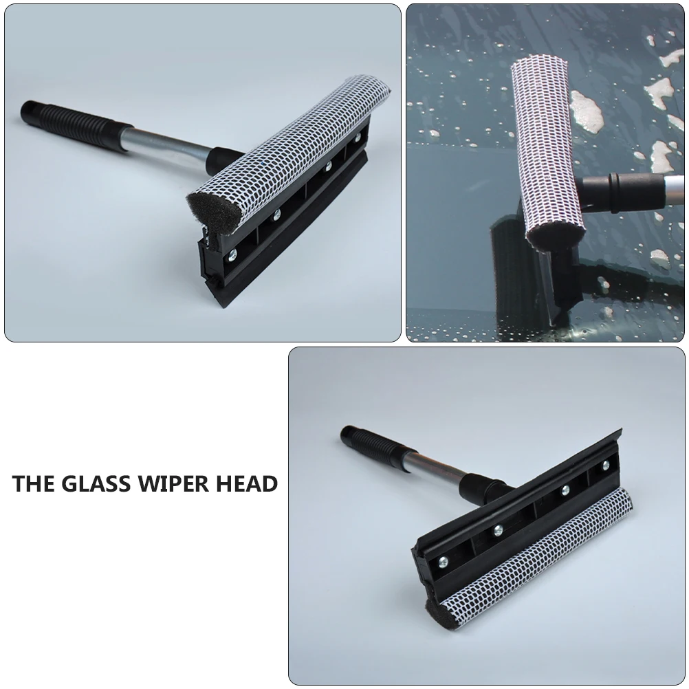 

Glass Cleaning Wiper Durable PP T shaped Long H Bathroom Window Cleaner Dual side Safe Sponge Silicone Car Glass Housework