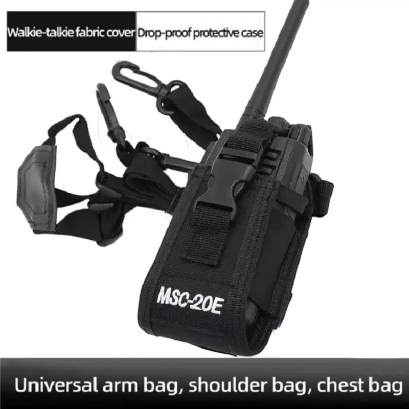 التكتيكية سترة مول الذراع حقيبة راديو الحافظة حامل العمل سترة تلاعب ل Baofeng UV-5R BF-888S UV-82 UV-9R اتجاهين راديو لاسلكي تخاطب