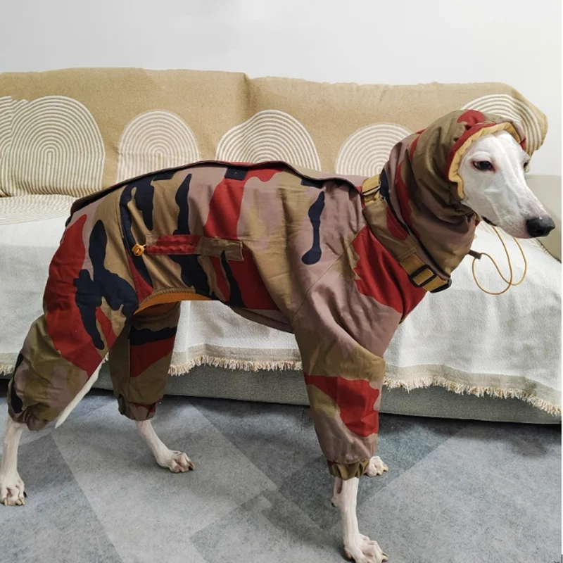 Waterproof Wear-resistant Pet Coat Autumn and Winter Small-large Dog Clothes Whipbit Greyhound Clothes  Dogs Accessories