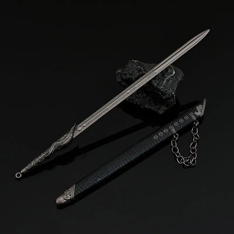 Imitation of Ancient Chinese Cold Sword Model 'Yun Guang Sword' Decorative Artwork Ornaments (22cm Length)