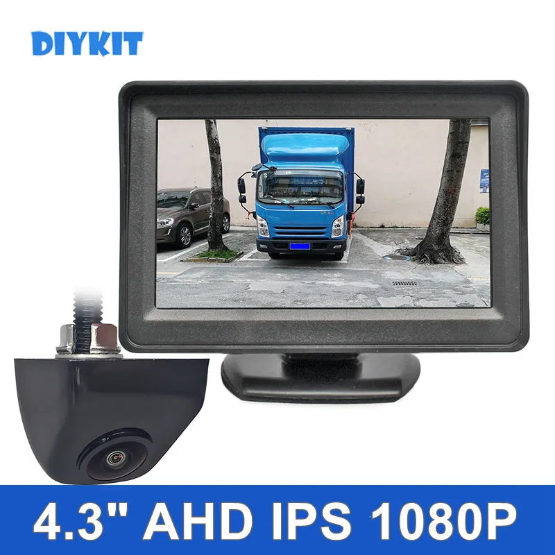 

DIYKIT 1920x1080 4.3inch AHD IPS Rear View Car Monitor Backup Starlight AHD Reverse Car Camera for SUV MPV RV