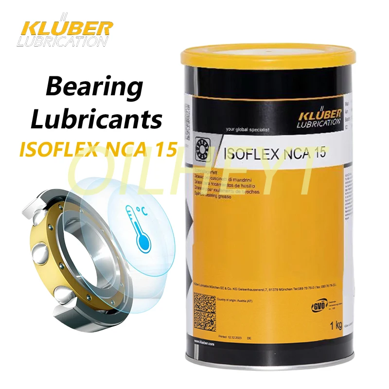 1KG Kluber NCA15 Lubrication Spindle Bearings ISOFLEX NCA 15 for Threaded spindles Ball screws subject