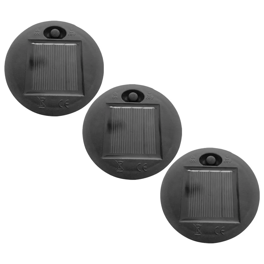3 قطعة استبدال الضوء القمم الألواح الشمسية في الهواء الطلق لحديقة فناء التخييم استبدال مقاوم للماء أجزاء ضوء الشمس