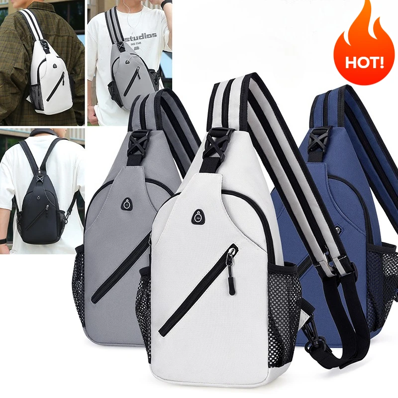 

New Men's Crossbody Bag, Simple and Lightweight Mini Chest Bag, Trendy Casual Sports , Suitable for Going Out Crossbody Bags