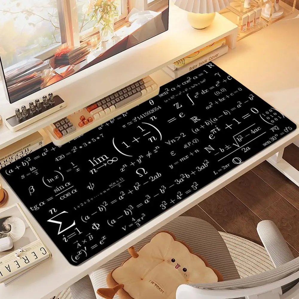 Mousepad Vintage Math Physics Formula Print Playmat For Office Laptop Gaming Table Mat