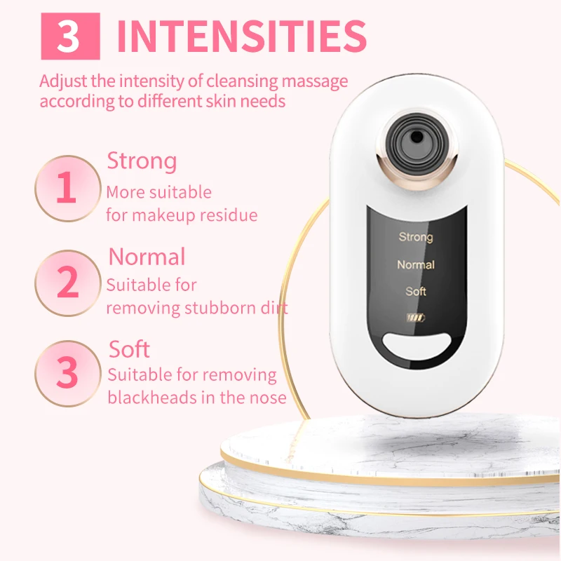 2025 USB Rechargeable Powerful Suction Facial Pore Cleaner Blackhead Removal Acne Treatment Machine Multi-Purpose Beauty Gadget