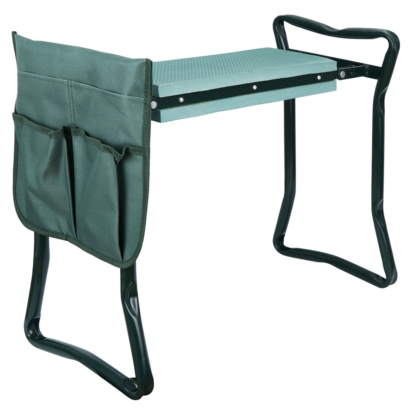 Foldable Garden Kneeler Kneeling Bench Stool Soft Cushion Seat Pad & Tool Pouch United States