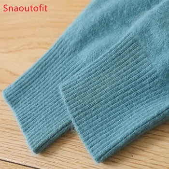 Men's 100% Pure Mink Cashmere Sweater O-Neck Pullovers Knit Sweater Autumn and Winter New Long Sleeve High-End Jumpers Mink Tops 6