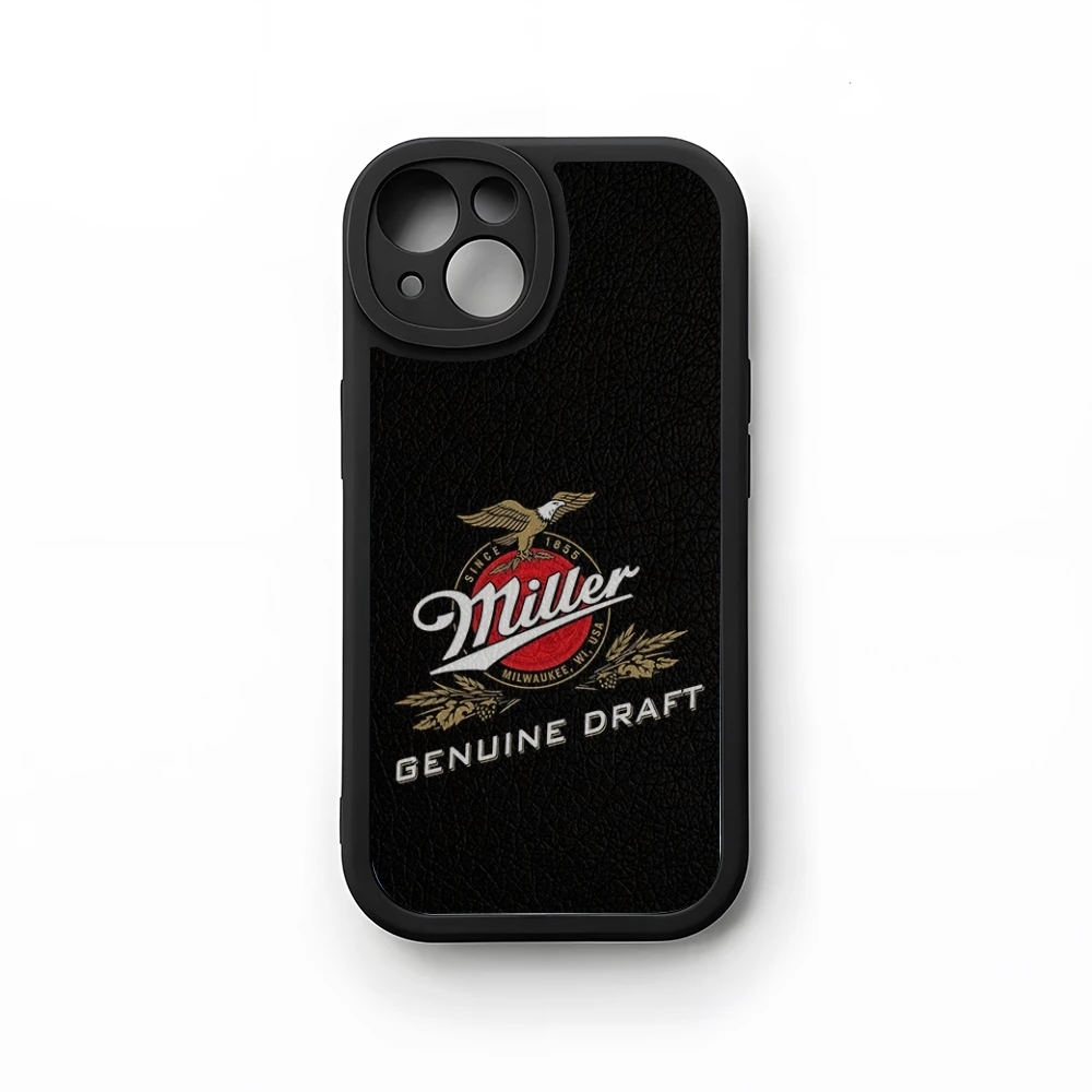 COOL Hop Miller Beer Logo Phone Case 2024 For iPhone 16 15 14 11 12 13  lambskin silicone Pro Max Mini X XR XS 7 8 Plus cover