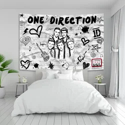 O-One Band Directions Tapestry Aesthetic Hippie Tapestries Boho Living Room Home Decoration