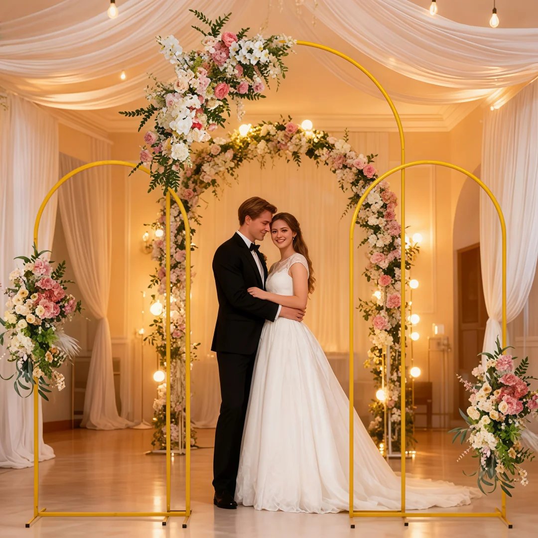 

Металлический свадебный арочный фоновый кронштейн, дверная рама с цветочным шаром, подходит для свадьбы, дня рождения, вечеринки, украшения банкета