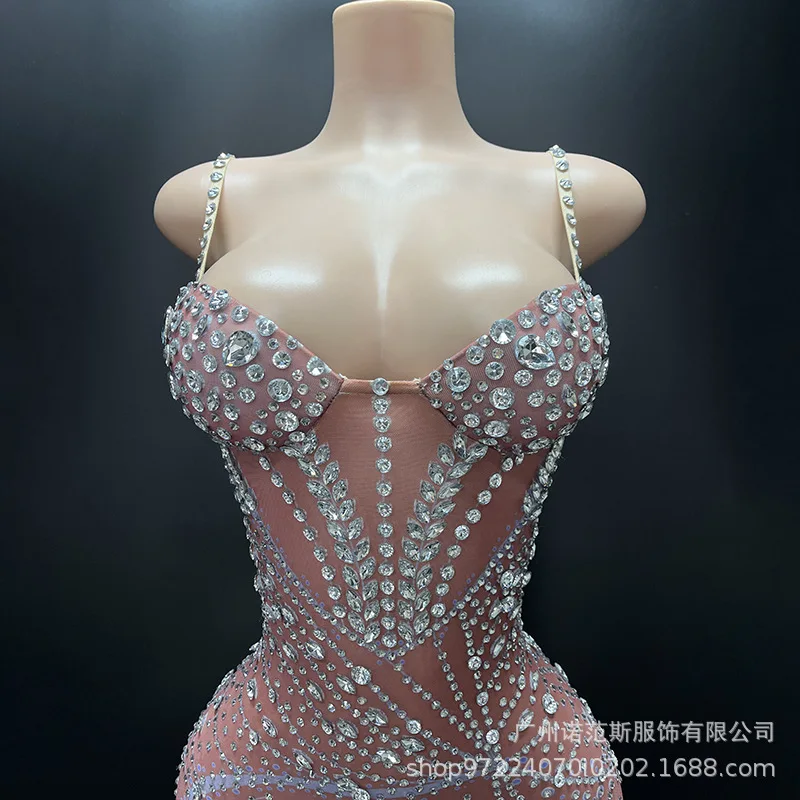 Robe de soirée longue sans manches à bretelles, coupe basse, marron rougeâtre sexy, légèrement transparente, pour anniversaire, bord de mer et banquet, 2025