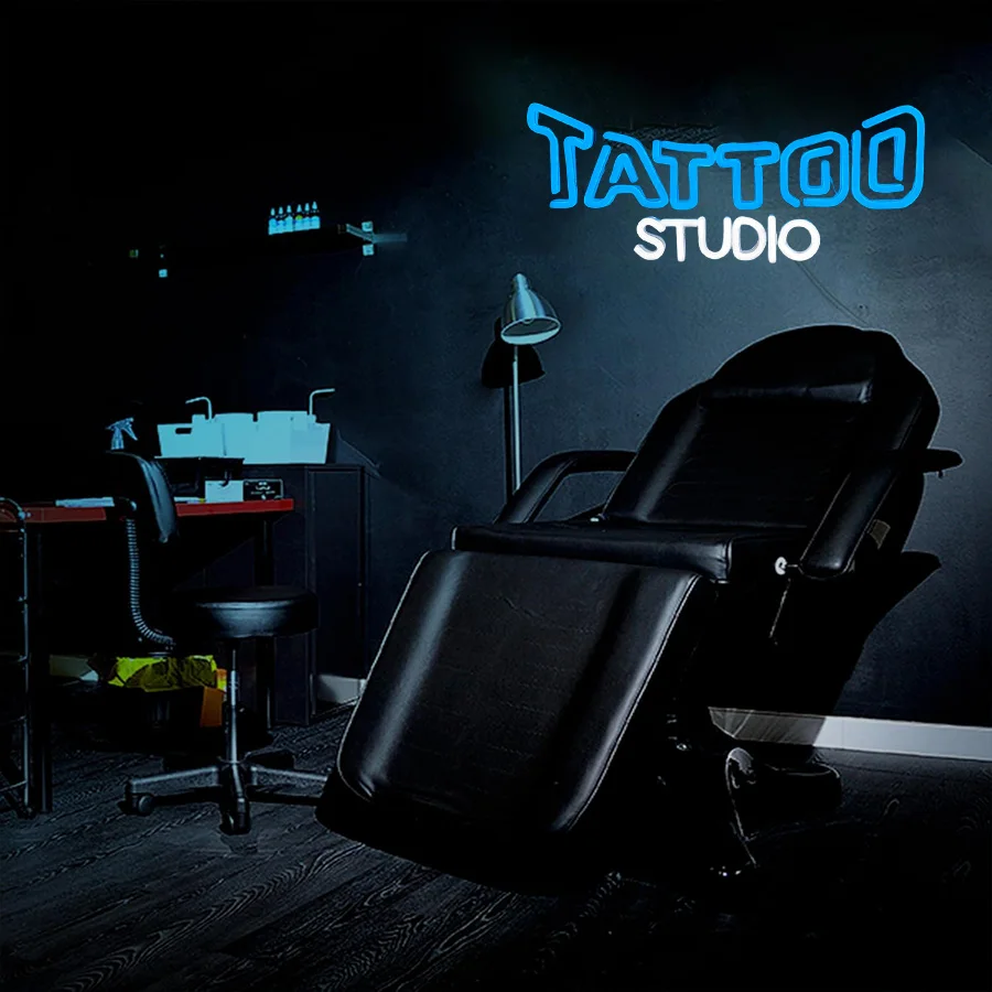 문신 스튜디오 네온 사인, 손으로 만든 Led 문자 조명, USB 전원, 문신 살롱, 맥주 바, 차고, 남자 동굴 장식에 사용됩니다.