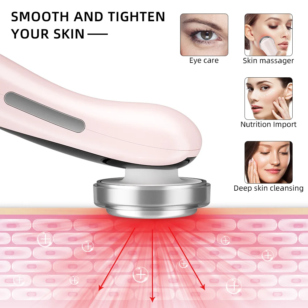 Multifunction Facial Massager 4 in 1 RF EMS Facial Radio Frequency Device Wireless Beauty Photon Skin Rejuvenation Instrument