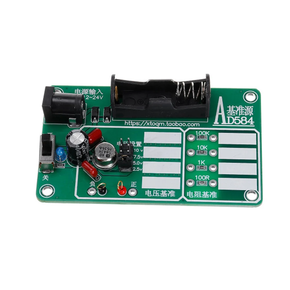 

Модуль-референс на базе AD584JH с выходами 2.5В, 5В, 7.5В, 10В, подходящий для проверки мультиметров и проектирования схем