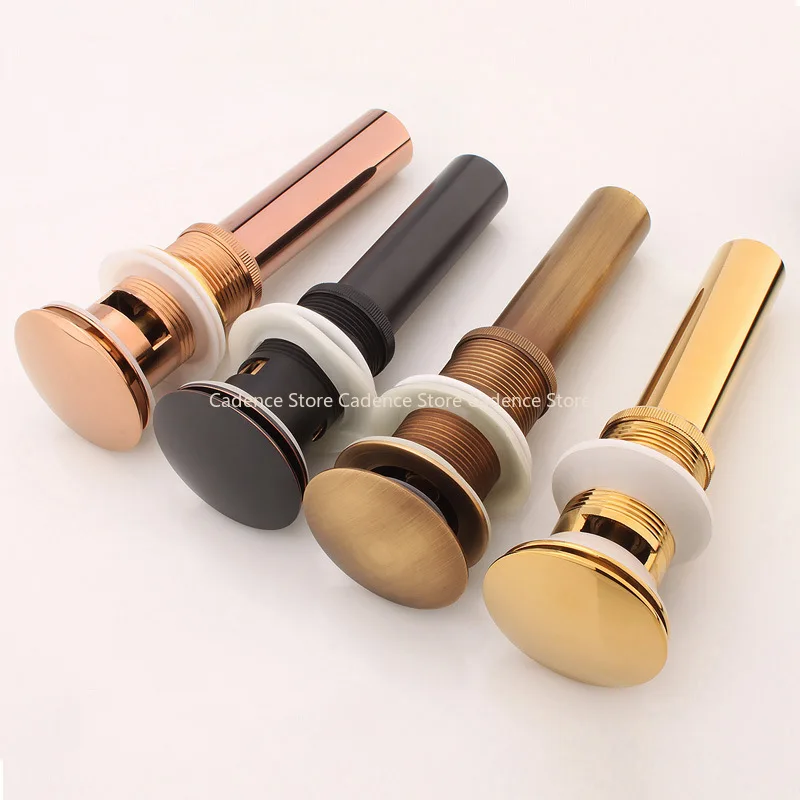 

Gold Black White Brass Basin Sink Pop-Up Drainage Square Antifouling Easy To Clean Kitchen Pipe Bathroom Accessories